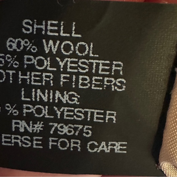 BEAUTIFUL Anne Klein double breasted wool 3/4 length coat, size L - Picture 7 of 10